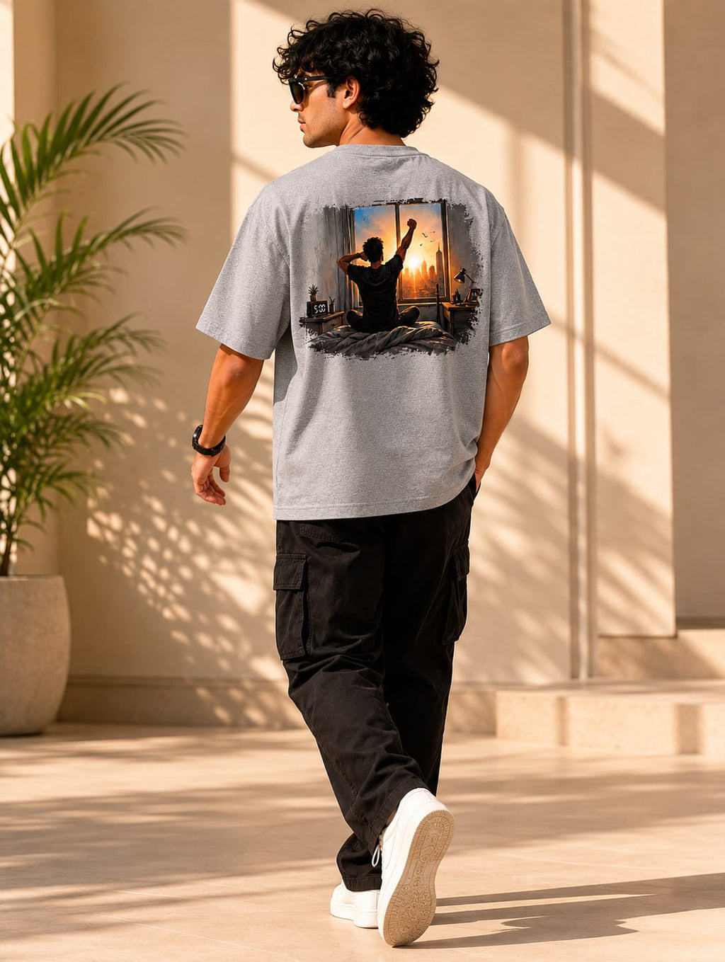 OVER SIZED PRINTED T-SHIRT