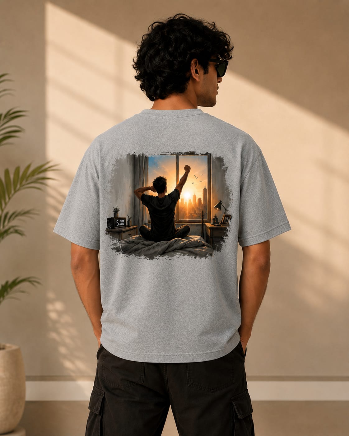 OVER SIZED PRINTED T-SHIRT