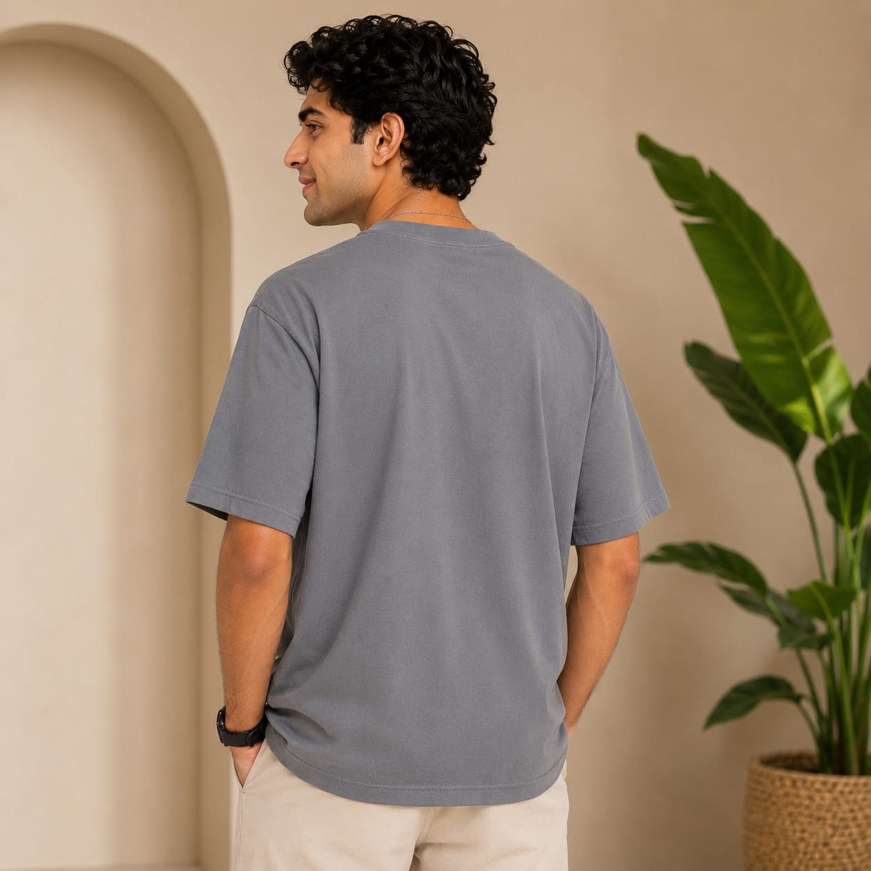 OVER SIZED PLAIN T-SHIRT