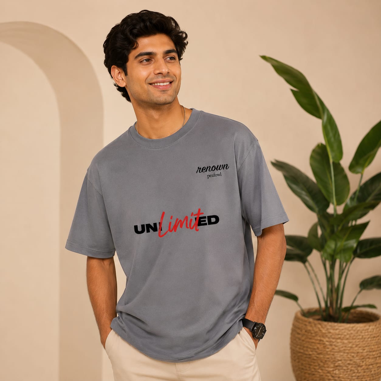 OVER SIZED PRINTED T-SHIRT
