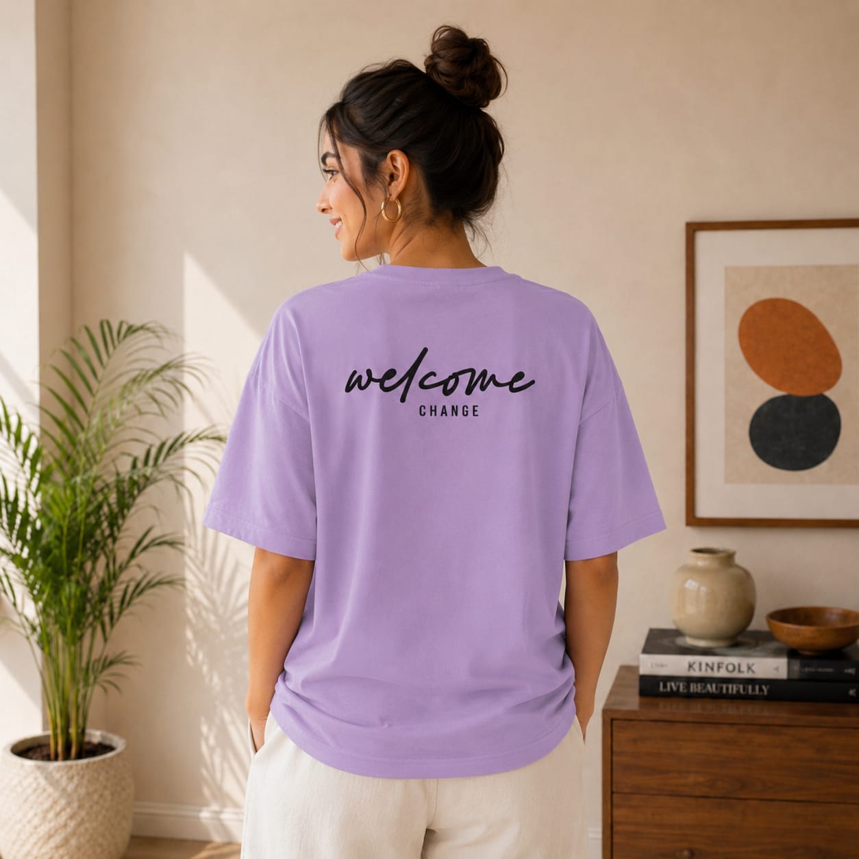 OVER SIZED PRINTED T-SHIRT