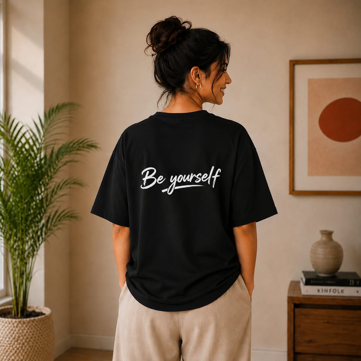 OVER SIZED PRINTED T-SHIRT
