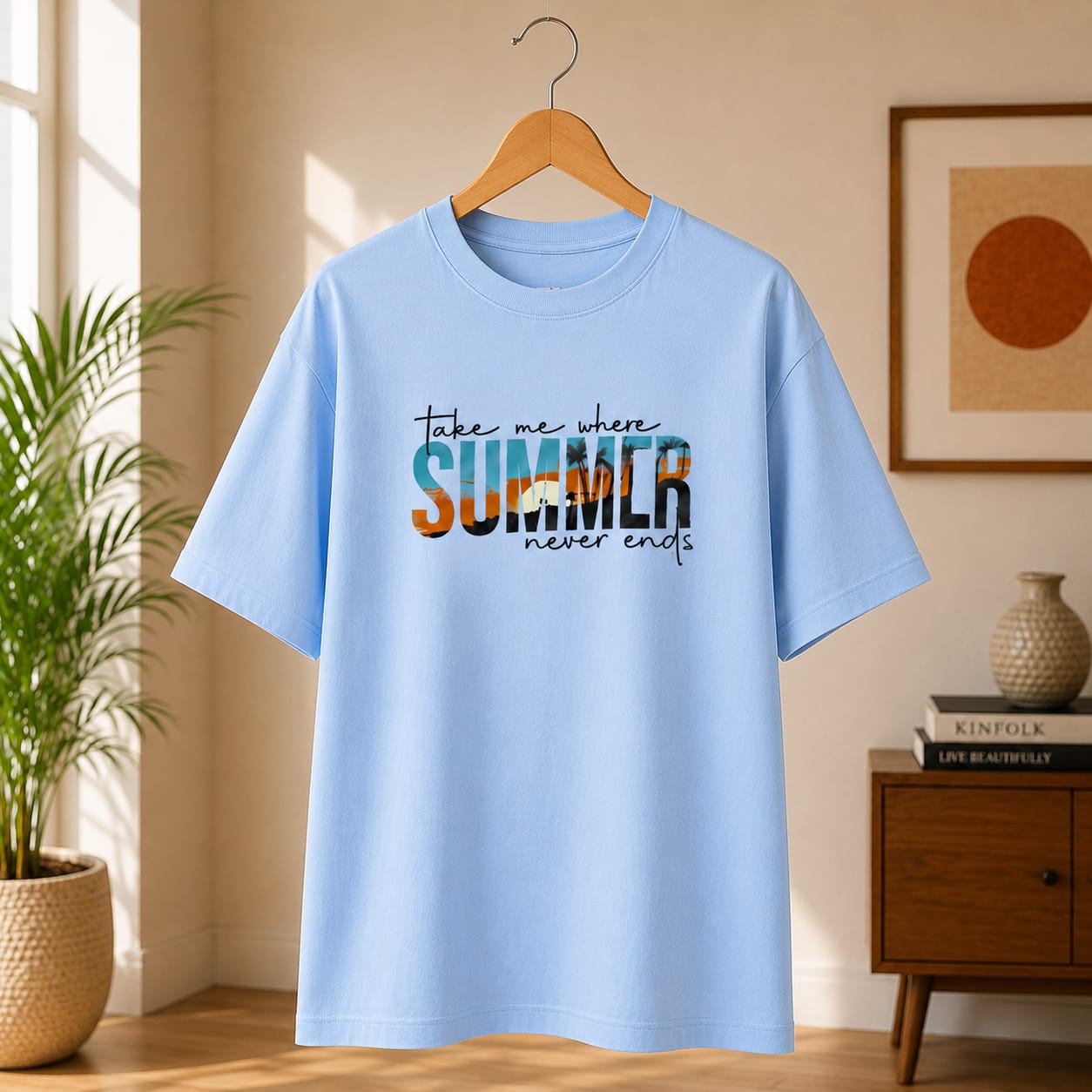 OVER SIZED PRINTED T-SHIRT