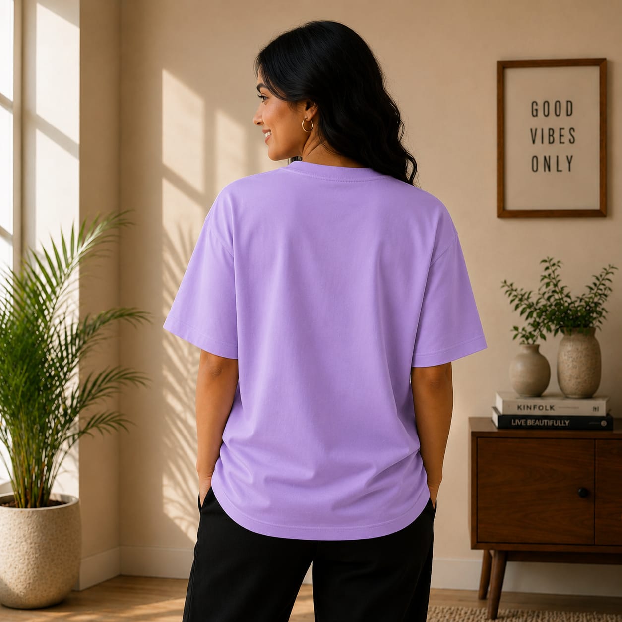 OVER SIZED PLAIN T-SHIRT