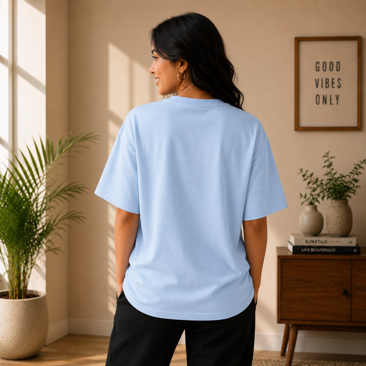 OVER SIZED PLAIN T-SHIRT
