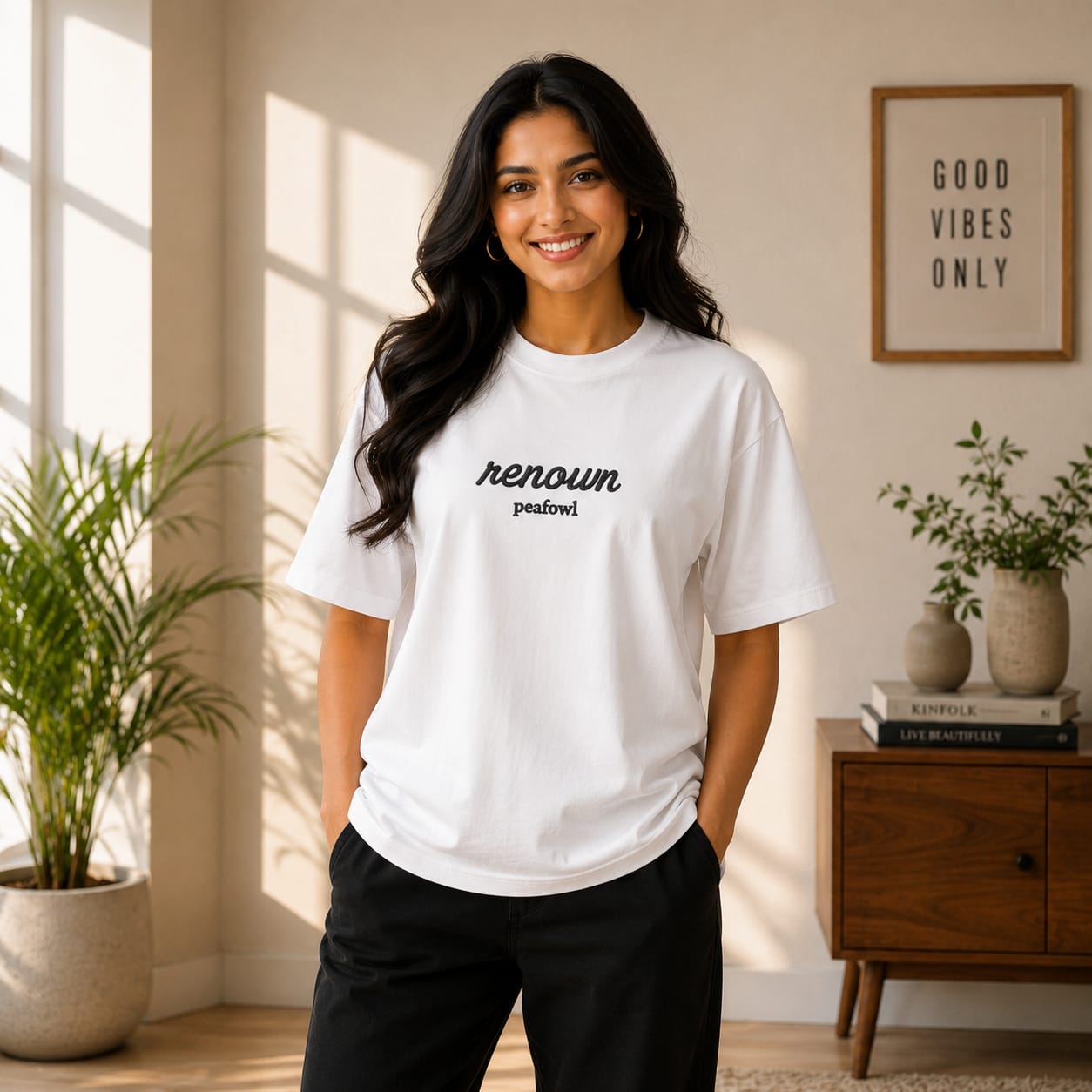 OVER SIZED PLAIN T-SHIRT