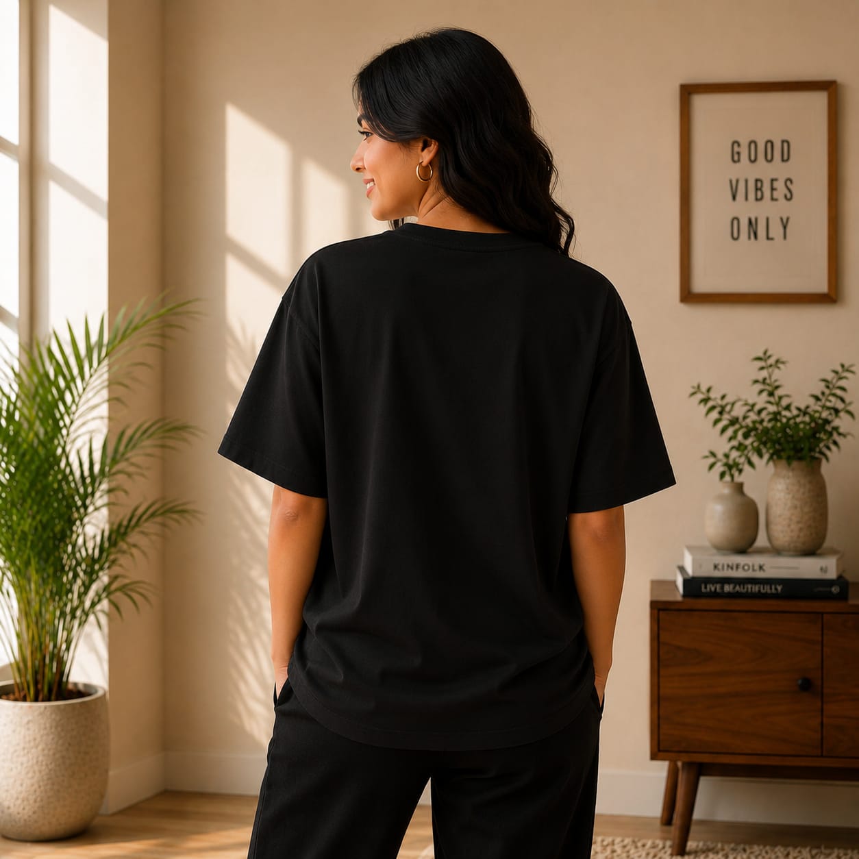 OVER SIZED PLAIN T-SHIRT