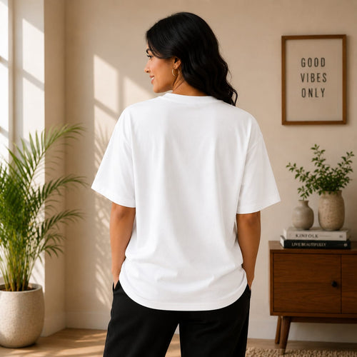 OVER SIZED PLAIN T-SHIRT