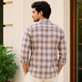 CHINOS COLLAR CHECK SHIRT WITH SINGLE POCKET