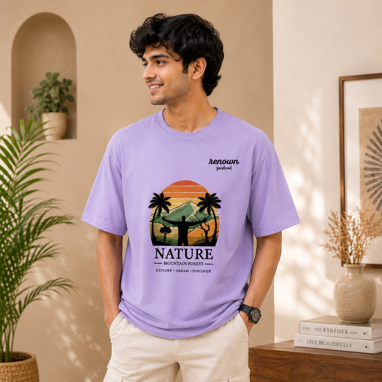 OVER SIZED PRINTED T-SHIRT