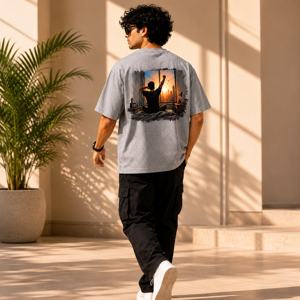 OVER SIZED PRINTED T-SHIRT