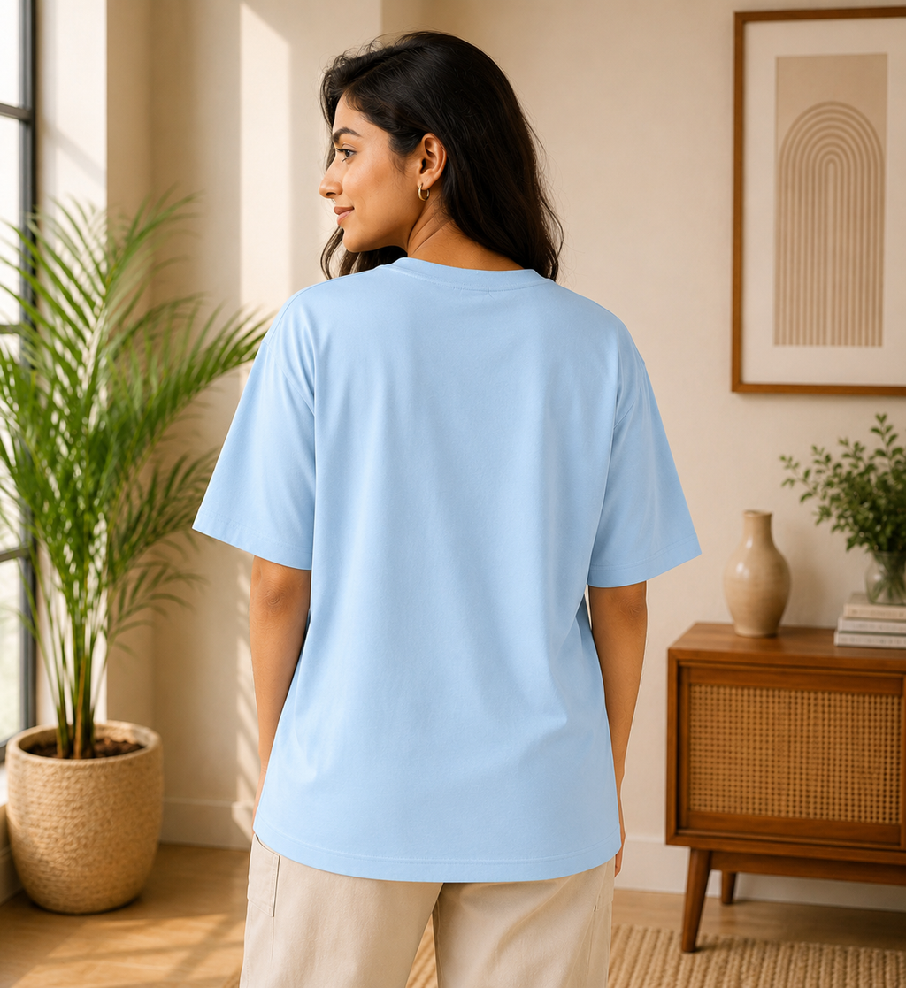 OVER SIZED PLAIN T-SHIRT