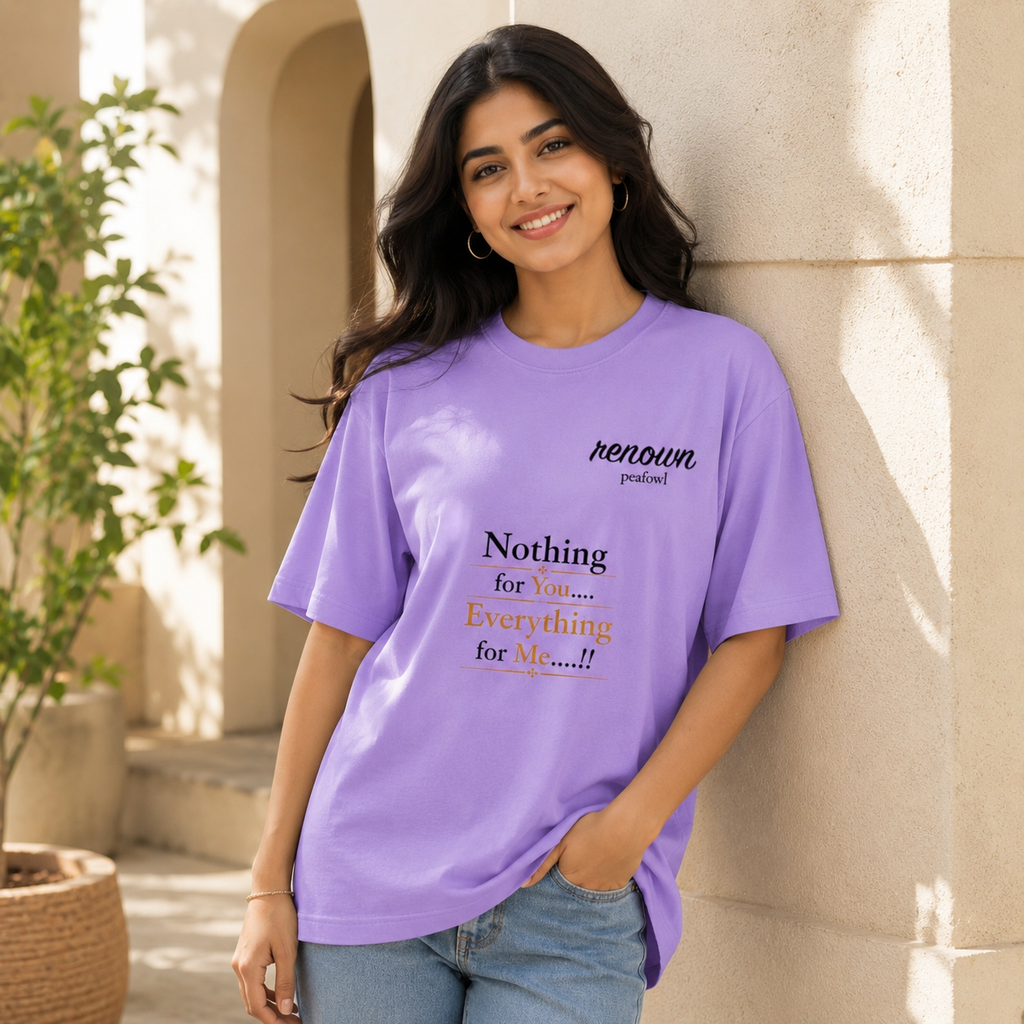 OVER SIZED PRINTED T-SHIRT