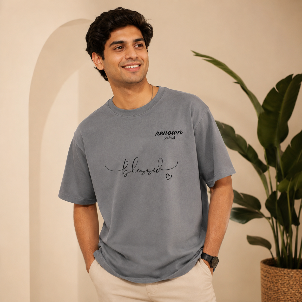 OVER SIZED PRINTED T-SHIRT