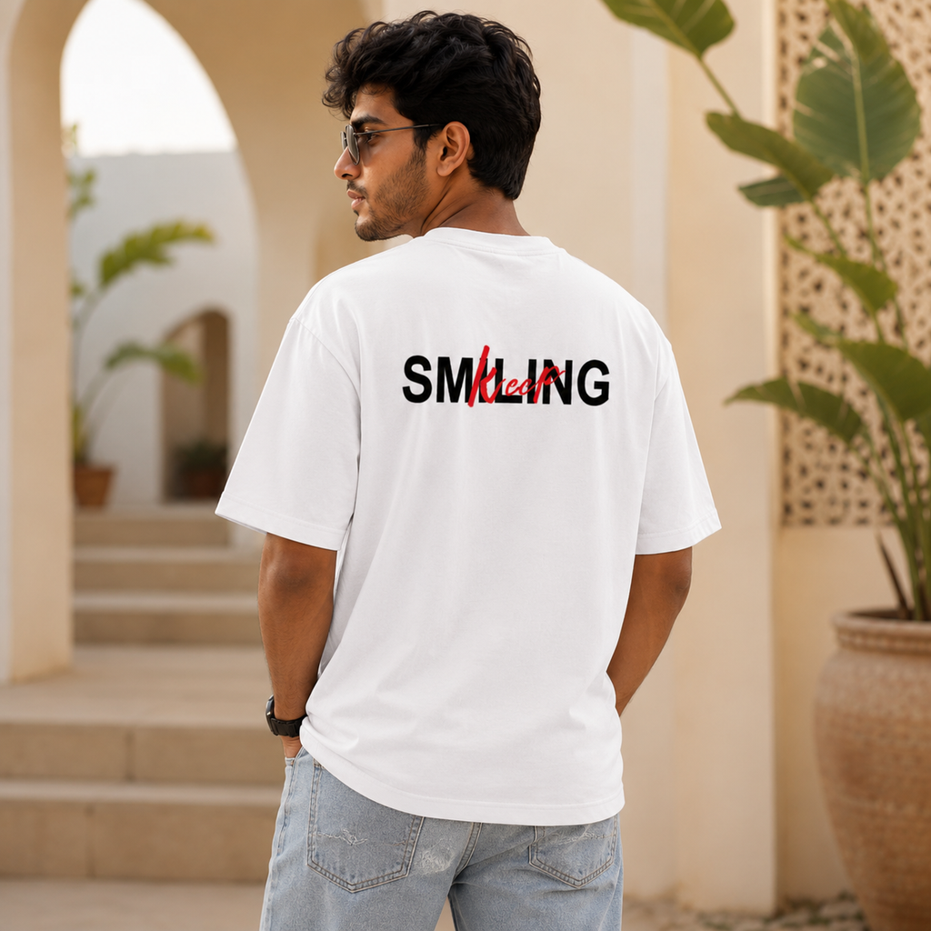 OVER SIZED PRINTED T-SHIRT