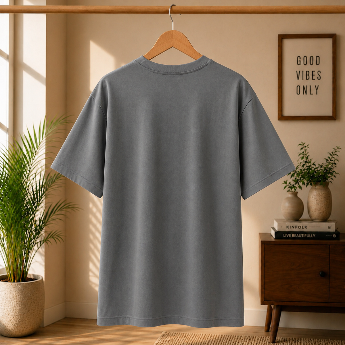 OVER SIZED PLAIN T-SHIRT