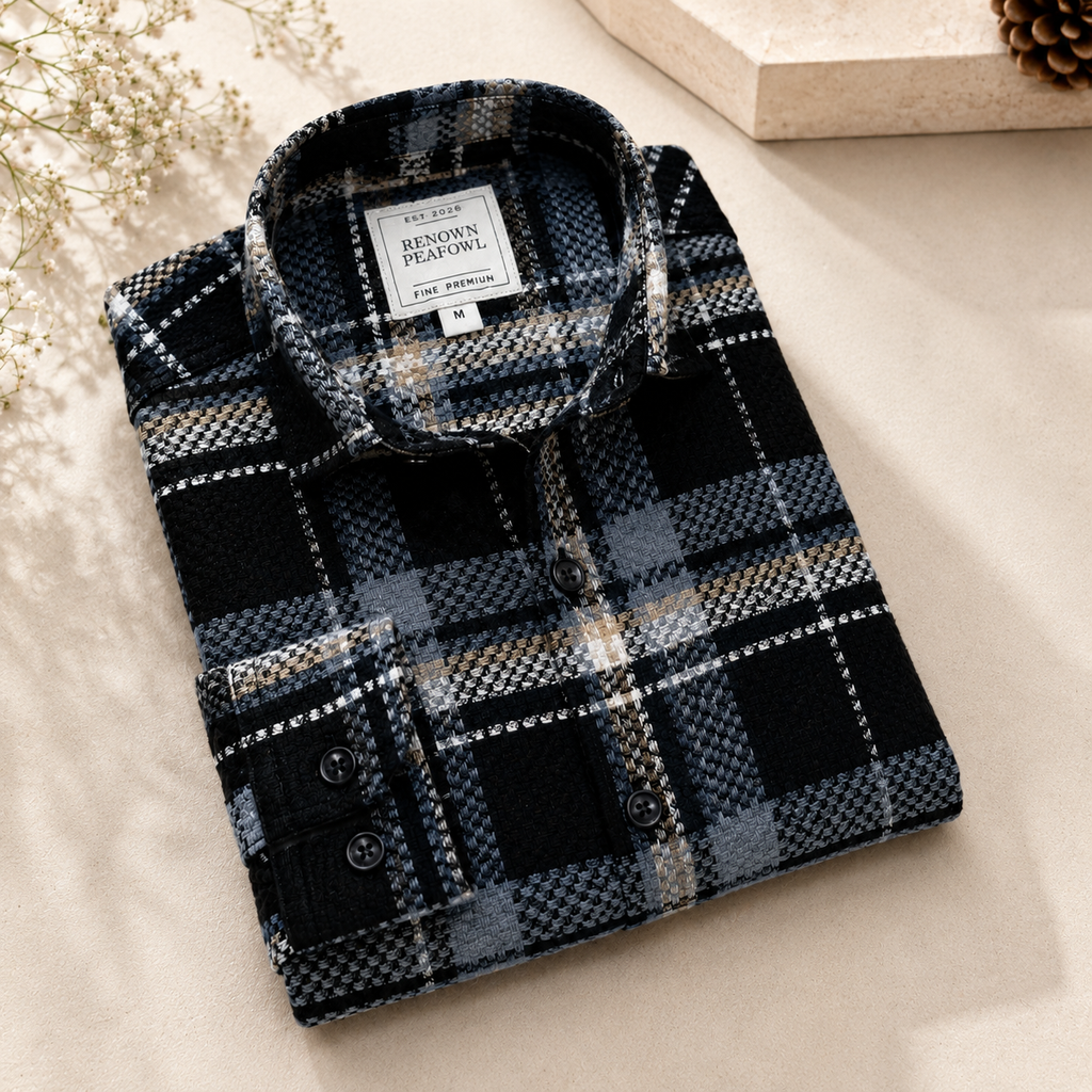 DOUBLE POCKET CHECK SHIRT