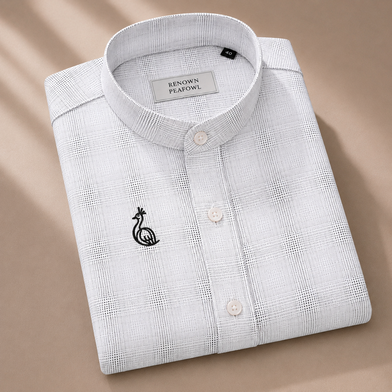 CHINOS COLLAR WITHOUT POCKET CHECK SHIRT