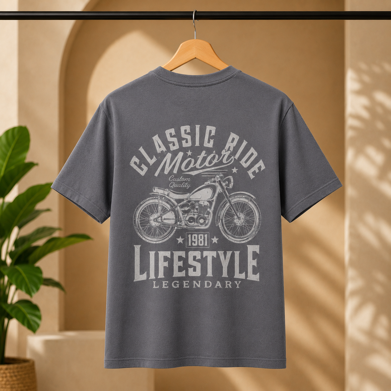 OVER SIZED PRINTED T-SHIRT