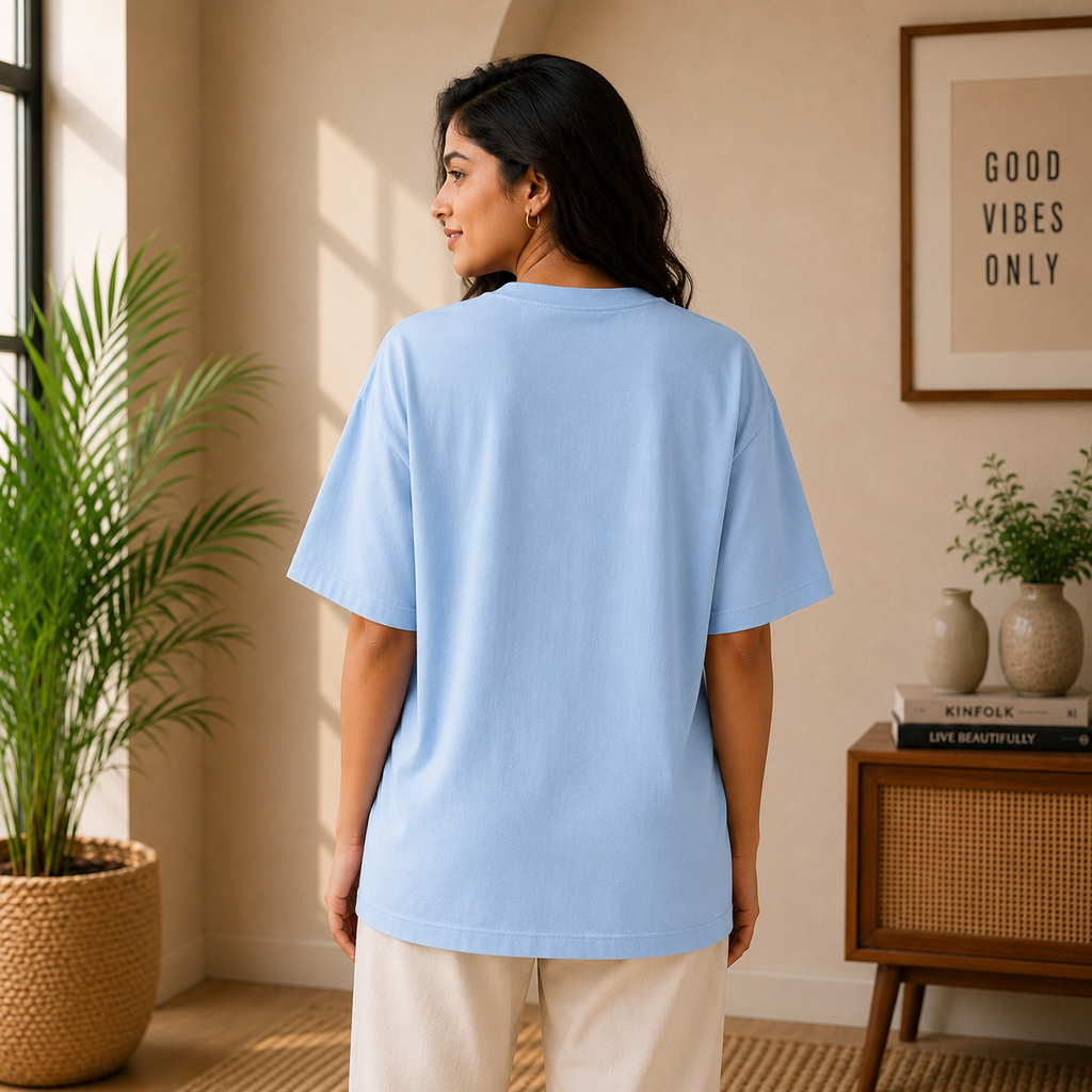 OVER SIZED PLAIN T-SHIRT