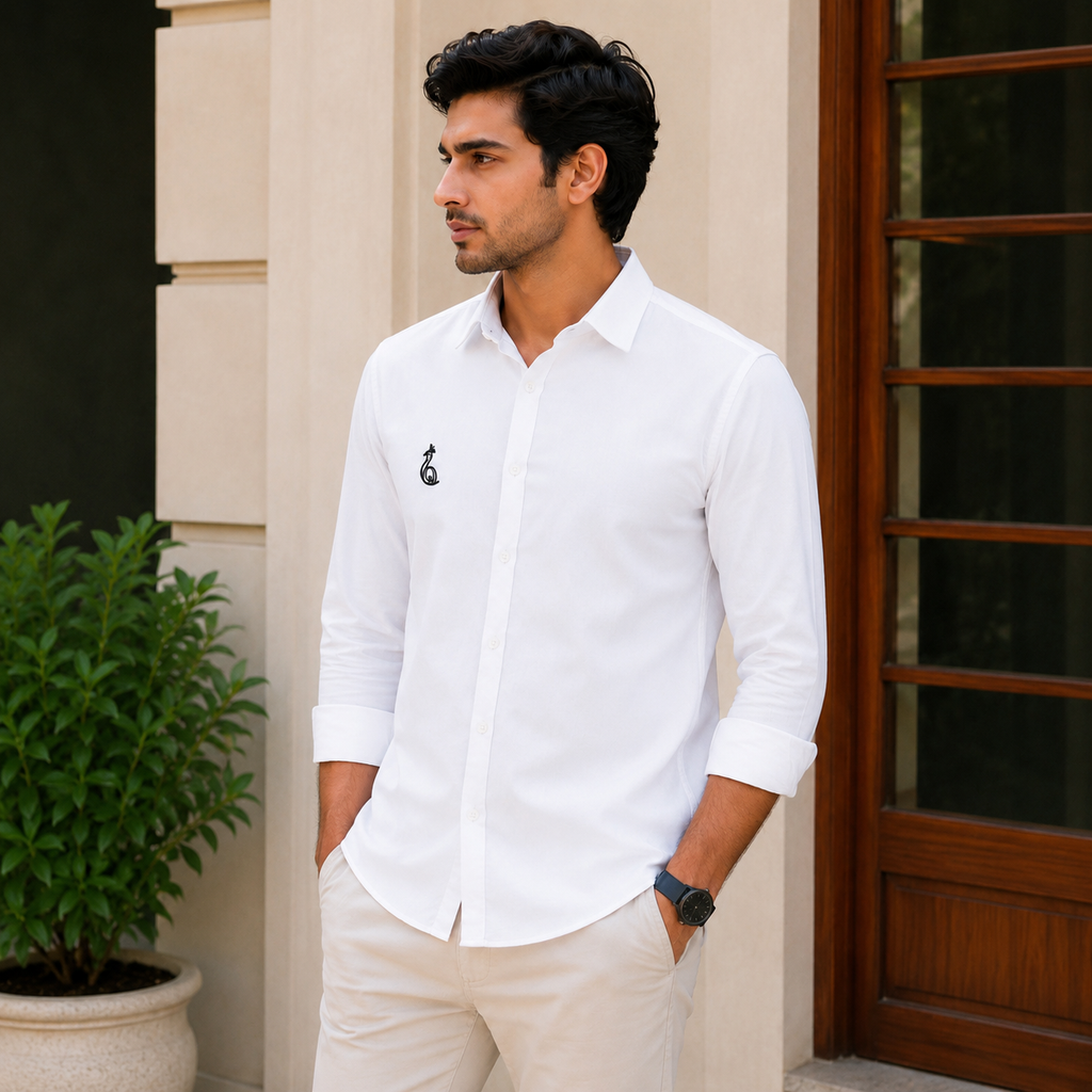 PLAIN SHIRT WITHOUT POCKET
