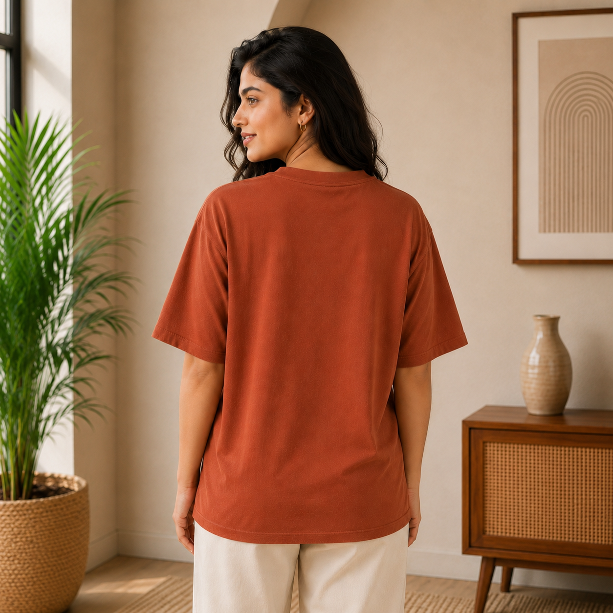 OVER SIZED PLAIN T-SHIRT