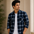 DOUBLE POCKET CHECK SHIRT