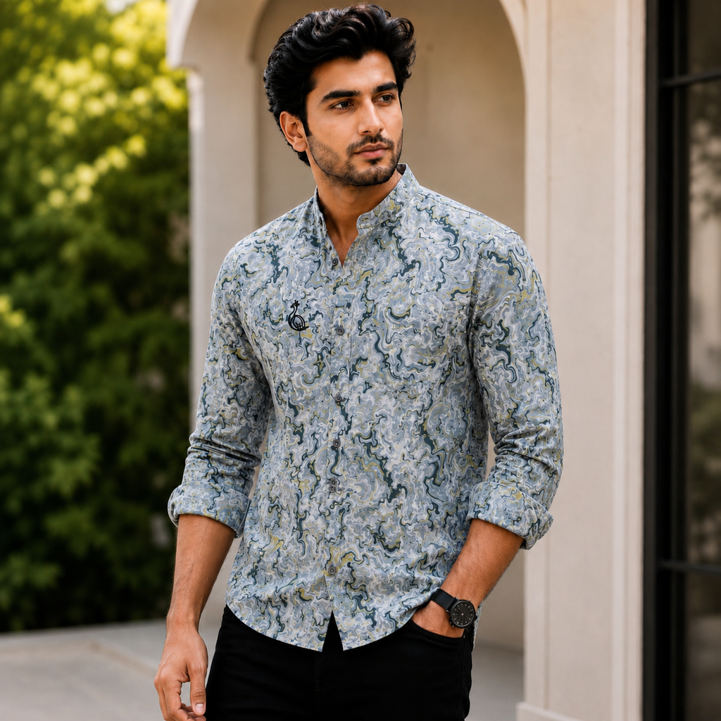 CHINOS COLLAR WITHOUT POCKET SHIRT