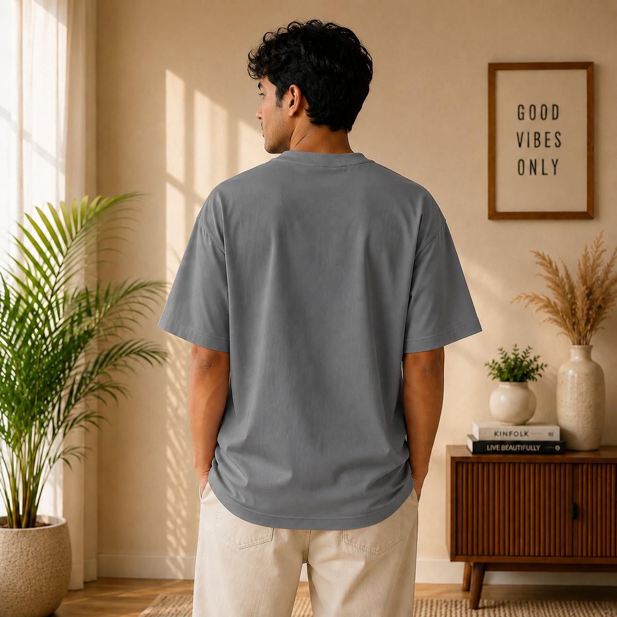 OVER SIZED PLAIN T-SHIRT