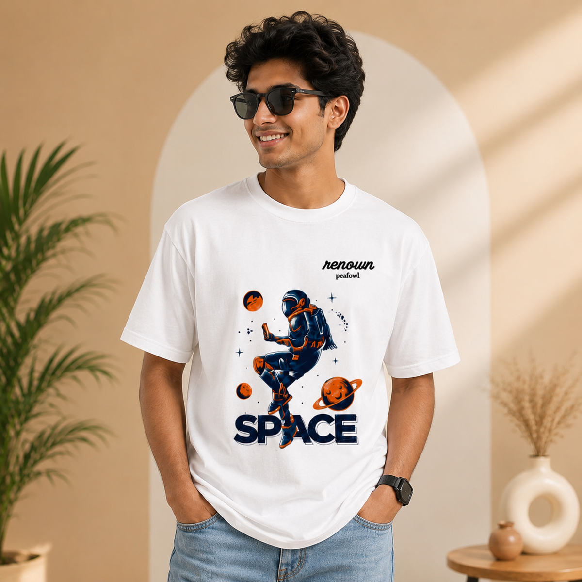 OVER SIZED PRINTED T-SHIRT