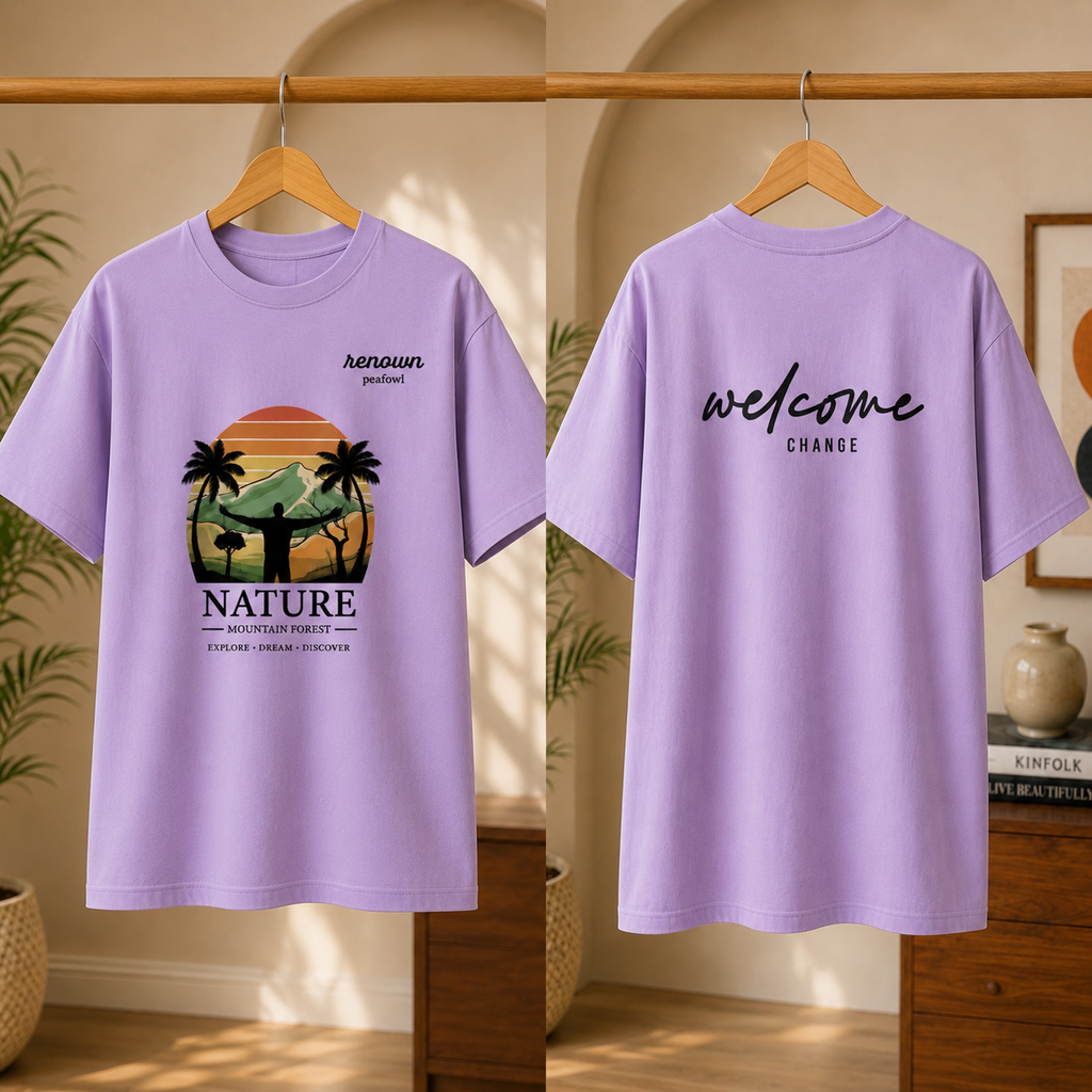 OVER SIZED PRINTED T-SHIRT