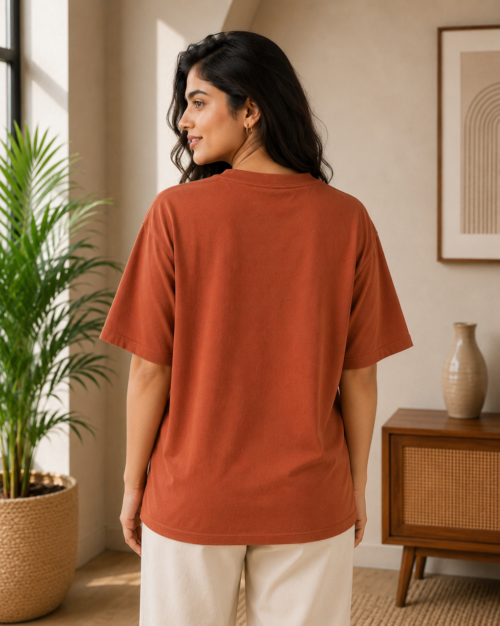 OVER SIZED PLAIN T-SHIRT
