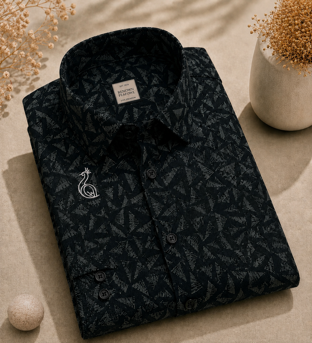 REGULAR COLLAR PLAIN SHIRT WITH SINGLE POCKET