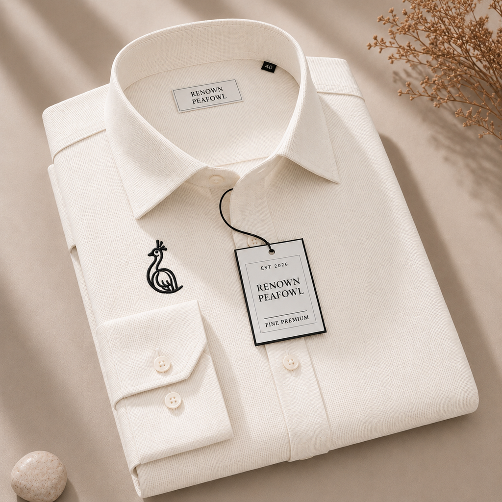 REGULAR COLLAR PLAIN SHIRT WITH SINGLE POCKET