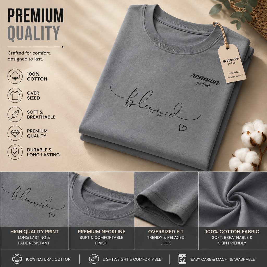 OVER SIZED PRINTED T-SHIRT