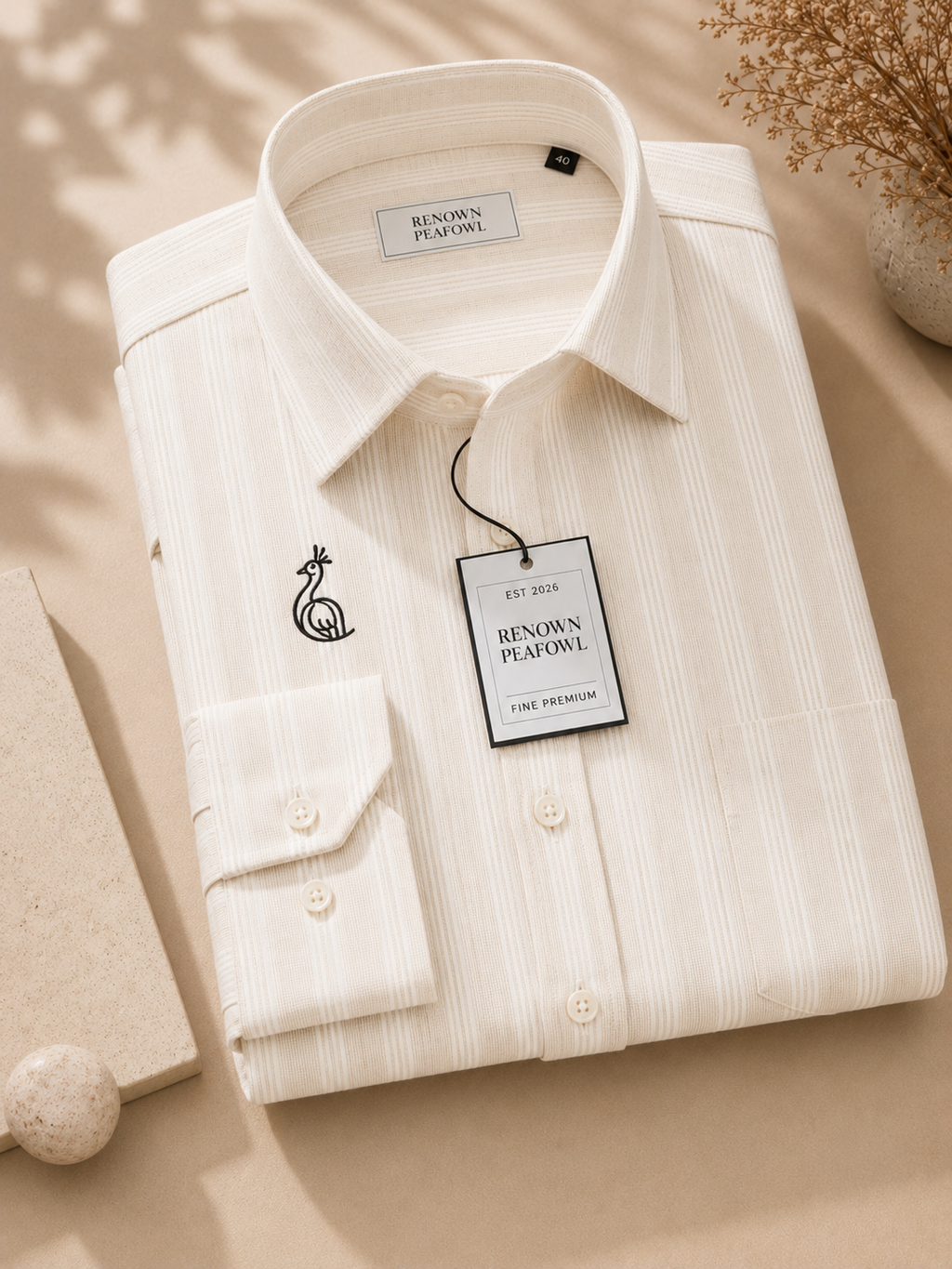 REGULAR COLLAR PLAIN SHIRT WITH SINGLE POCKET