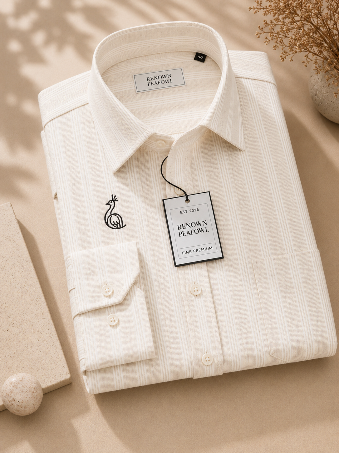 REGULAR COLLAR PLAIN SHIRT WITH SINGLE POCKET
