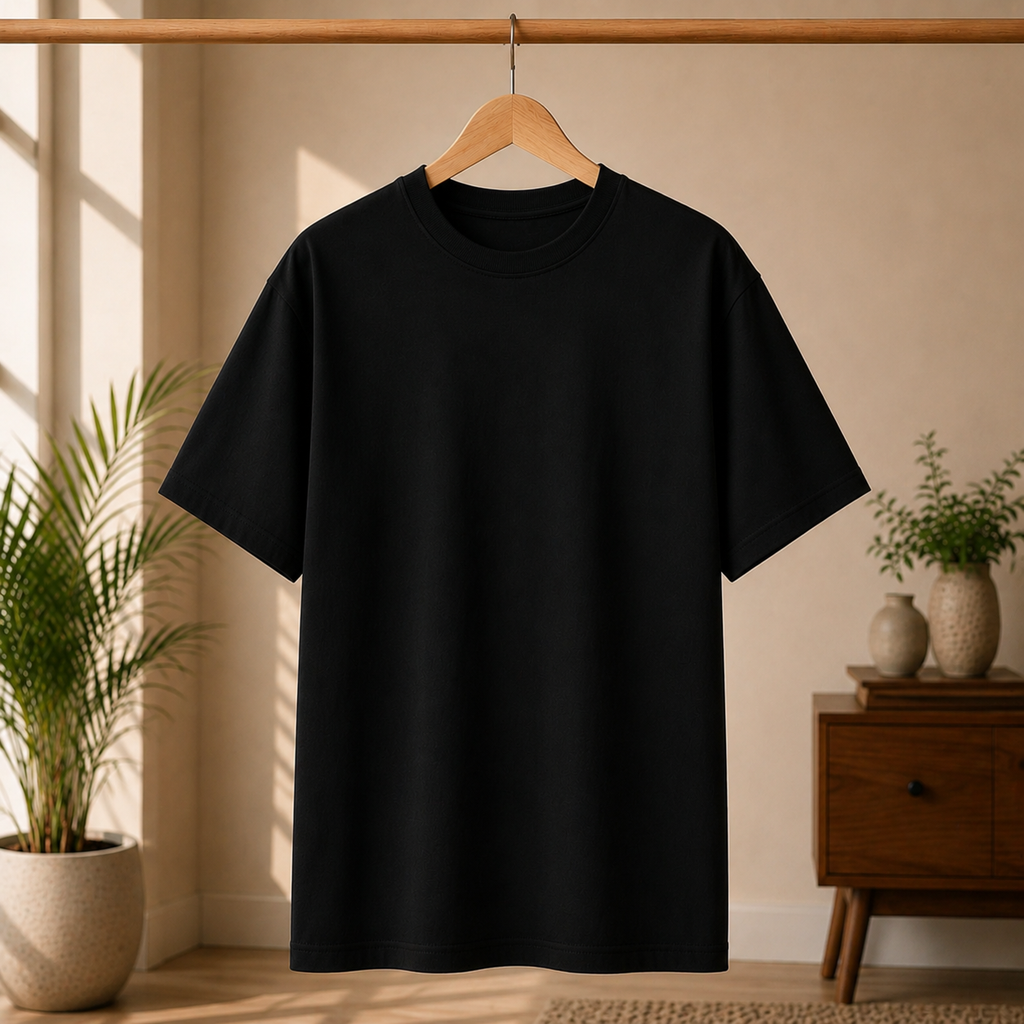 OVER SIZED PLAIN T-SHIRT