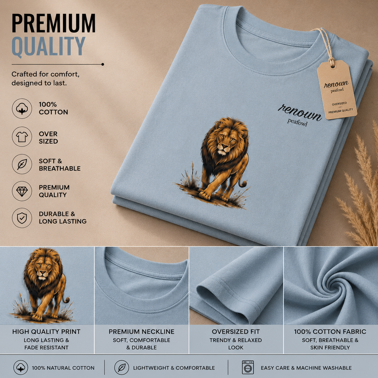 PRINTED T-SHIRT OVER SIZED