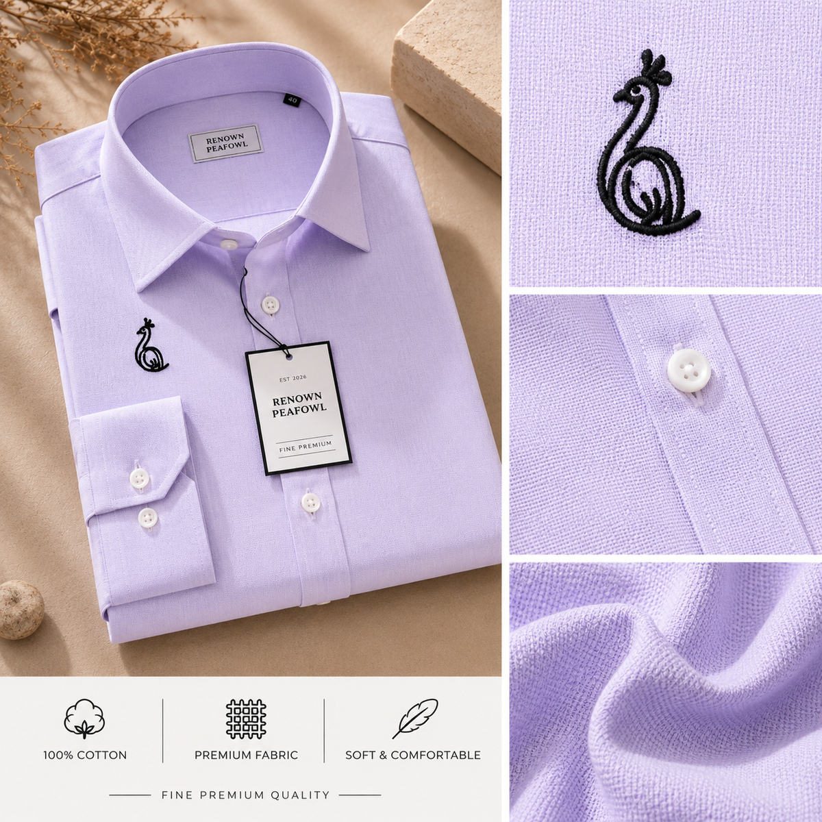 PLAIN SHIRT WITHOUT POCKET