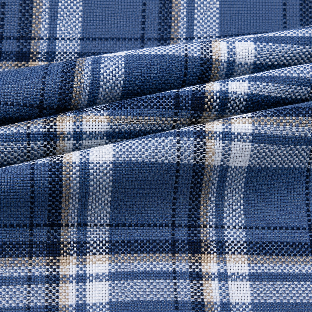 REGULAR COLLAR CHECK SHIRT WITH SINGLE POCKET