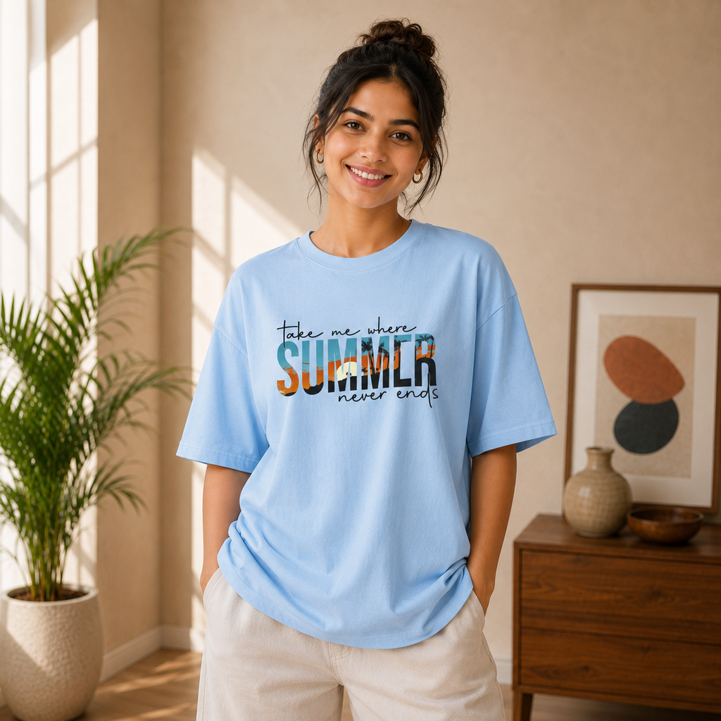 OVER SIZED PRINTED T-SHIRT