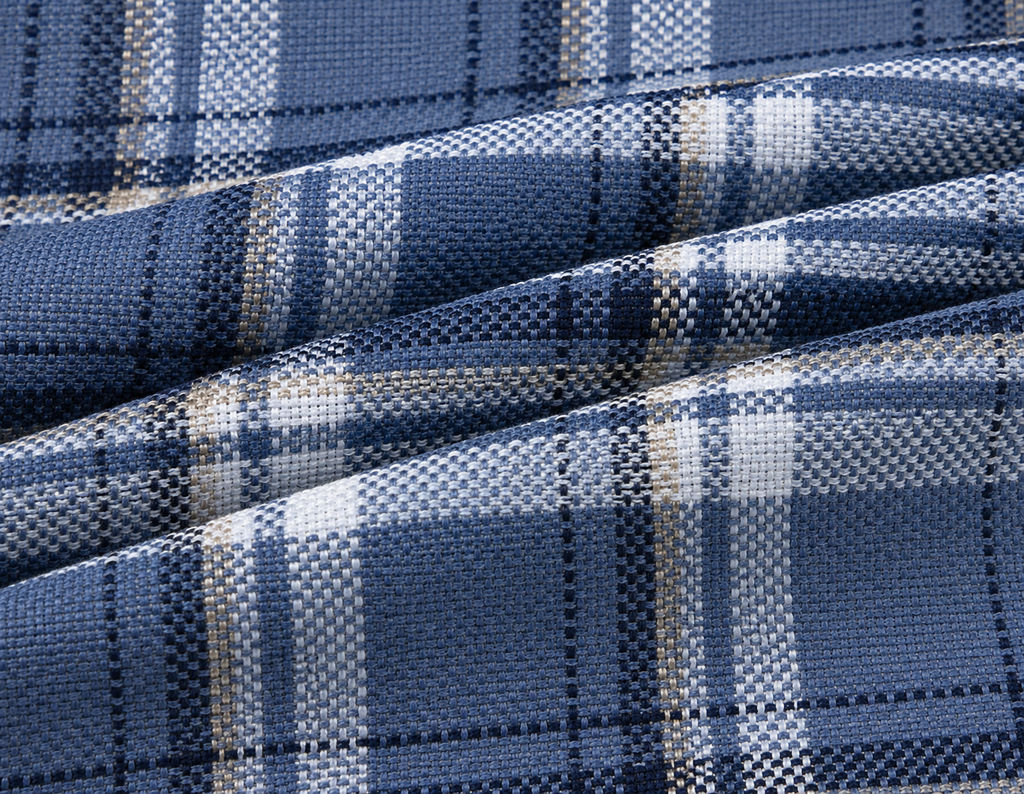 REGULAR COLLAR CHECK SHIRT WITH SINGLE POCKET