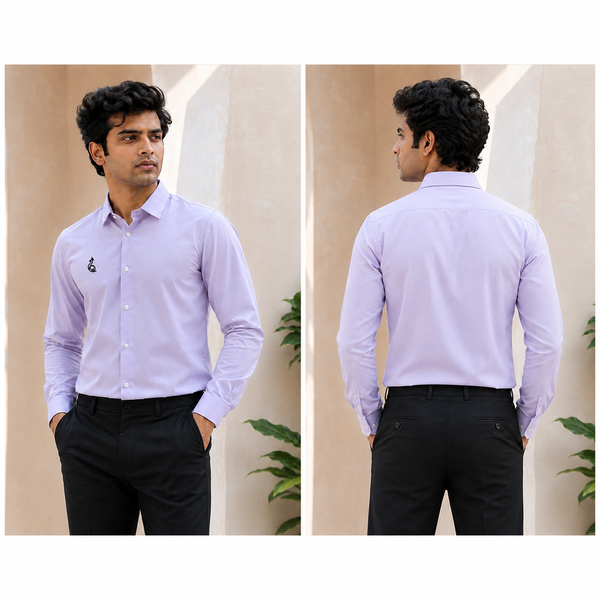 PLAIN SHIRT WITHOUT POCKET
