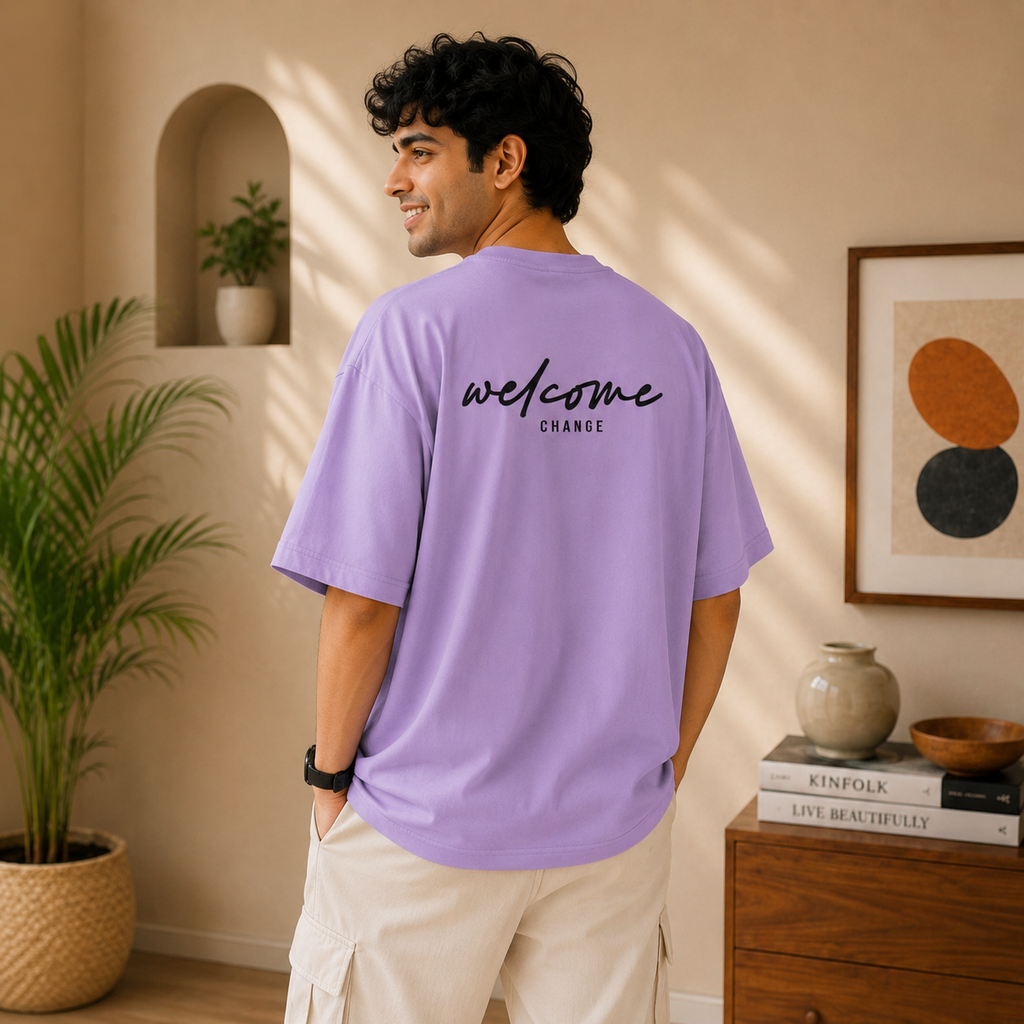OVER SIZED PRINTED T-SHIRT