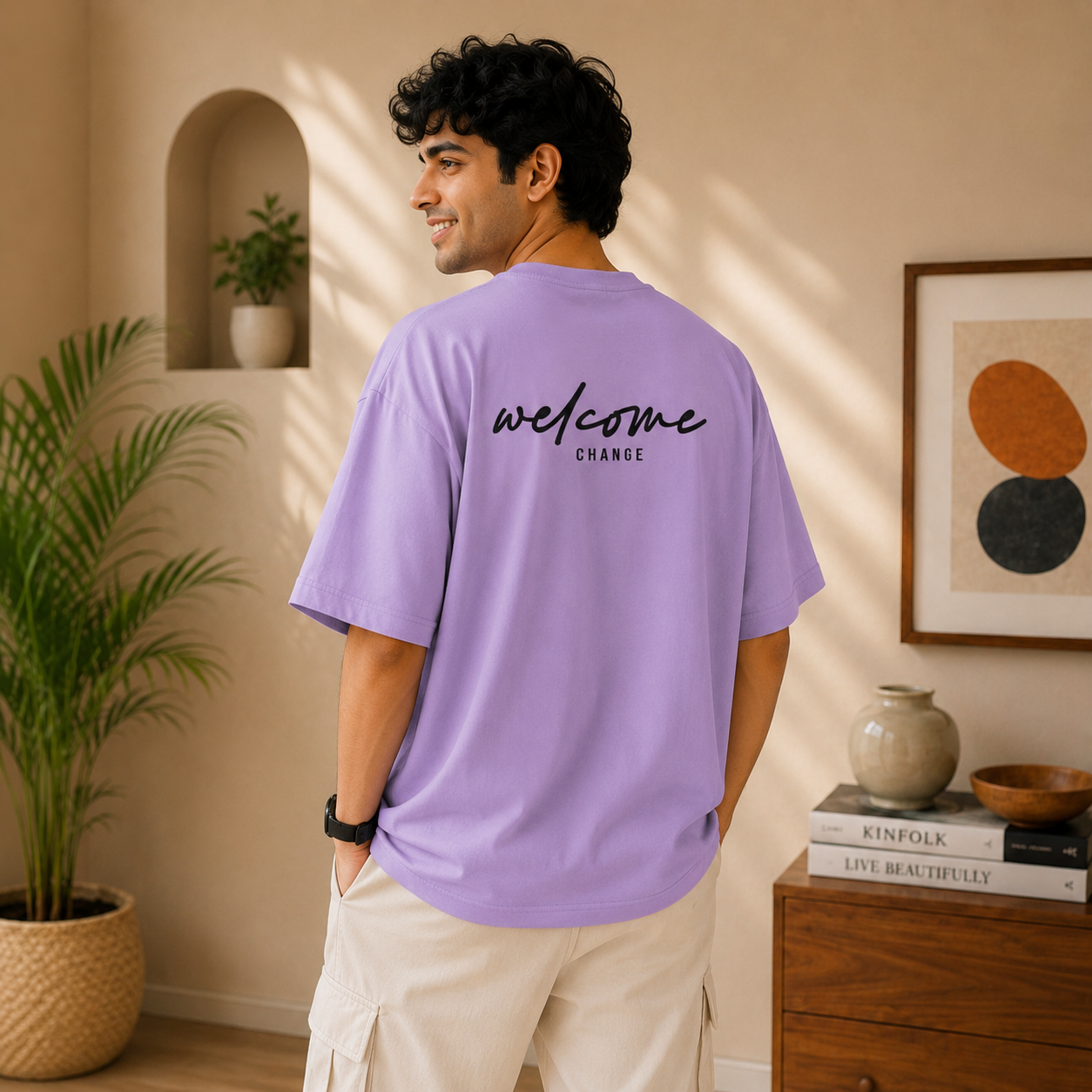 OVER SIZED PRINTED T-SHIRT