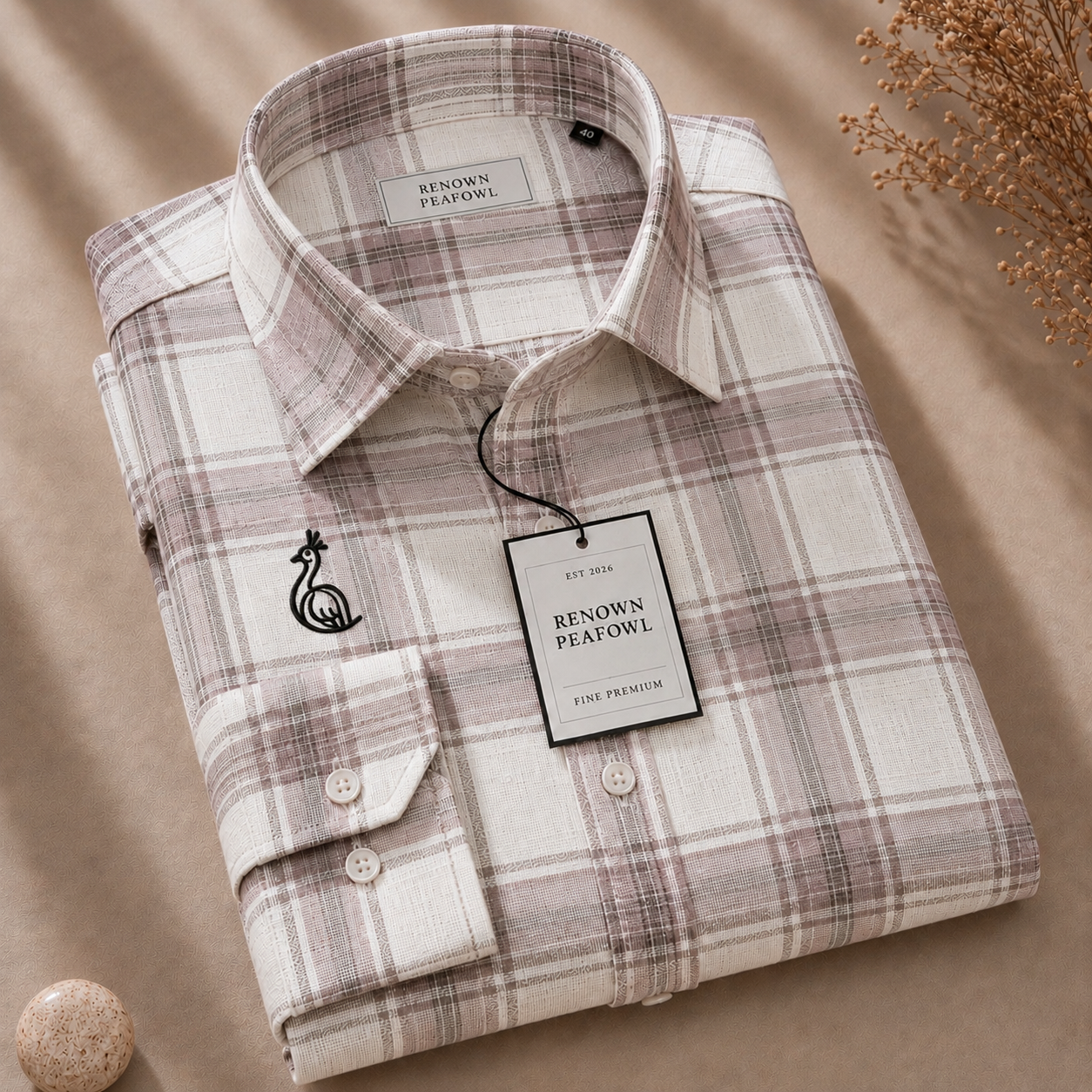 CHECKS SHIRT WITHOUT POCKET