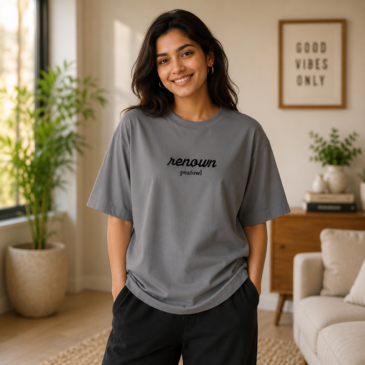 OVER SIZED PLAIN T-SHIRT