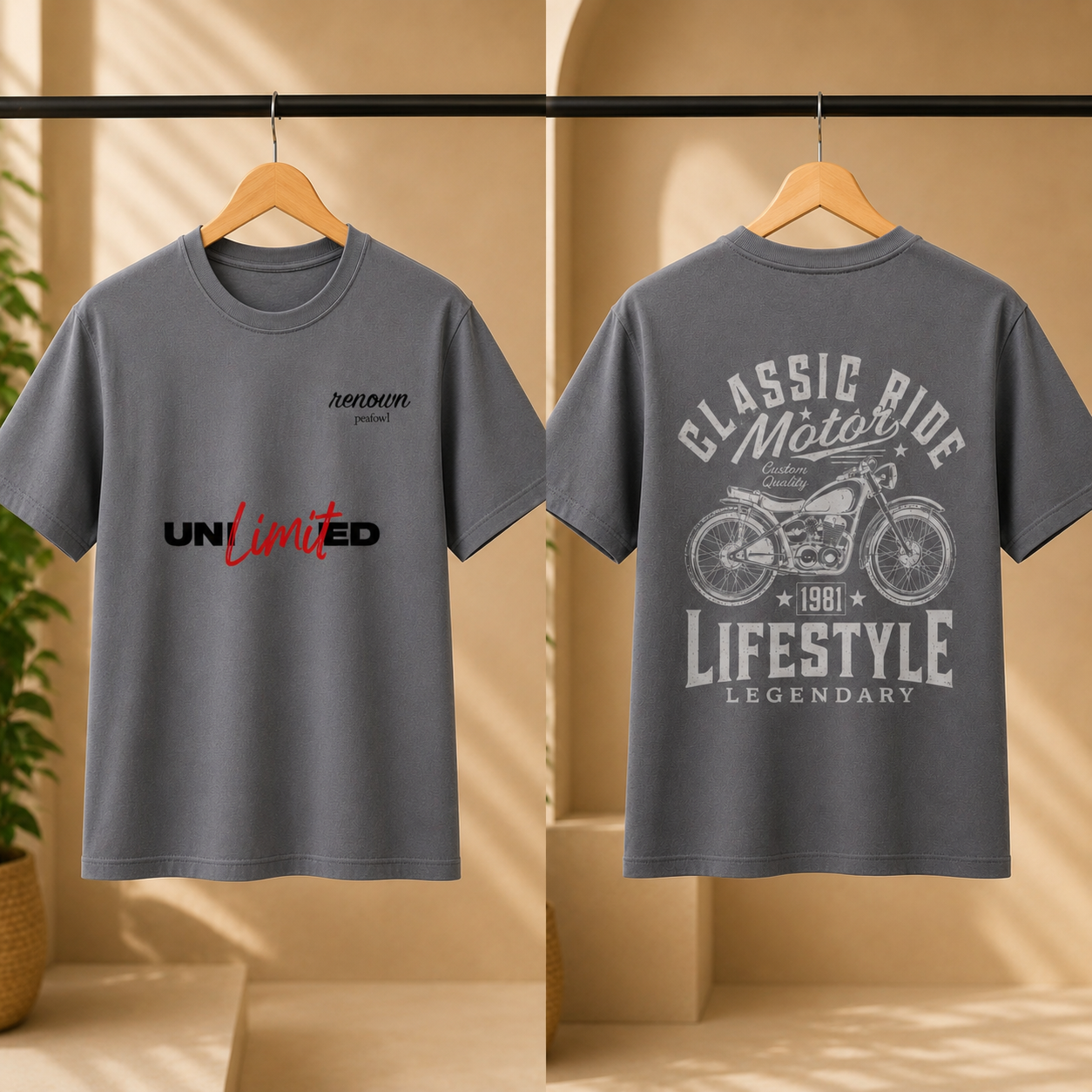 OVER SIZED PRINTED T-SHIRT