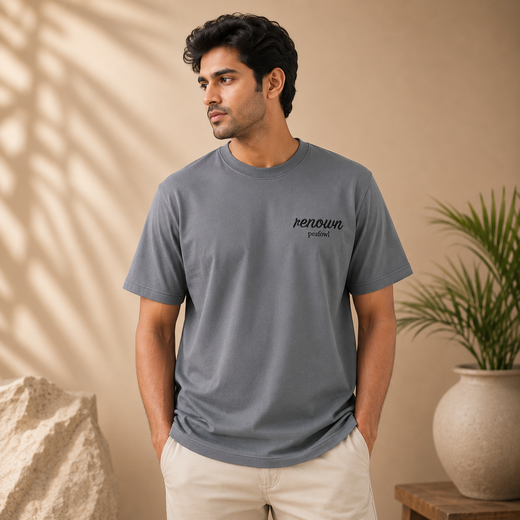 OVER SIZED PLAIN T-SHIRT